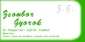 zsombor gyorok business card