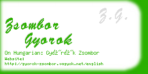 zsombor gyorok business card